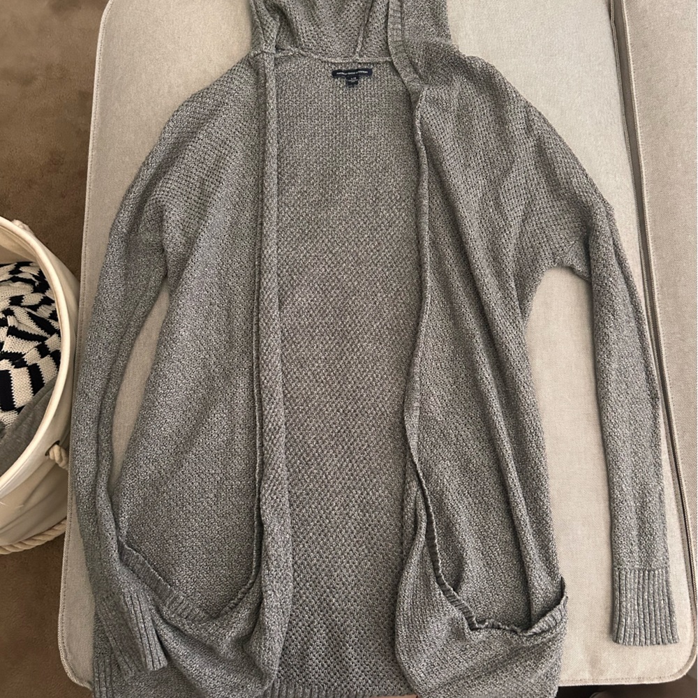 American Eagle hooded cardigan
